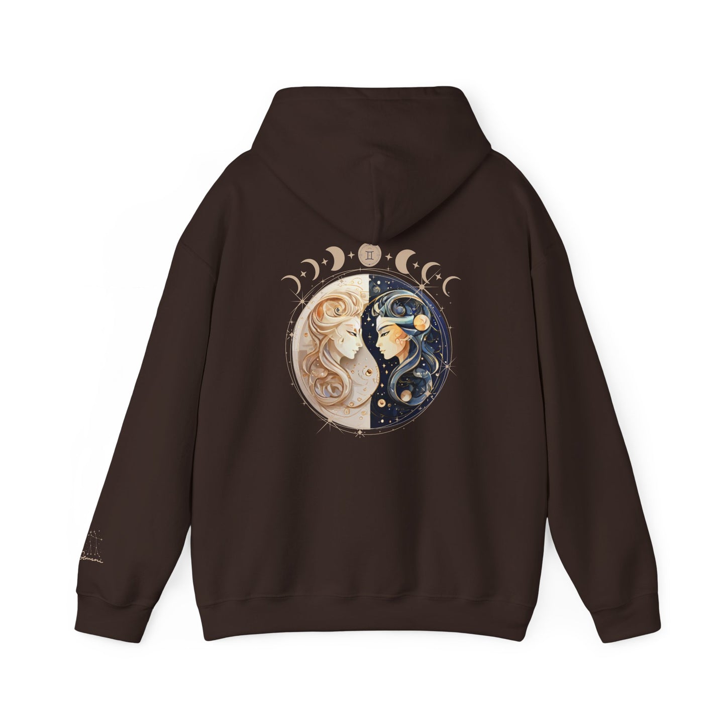 Gemini Hoodie – Moon Phases & Constellation Zodiac Pullover