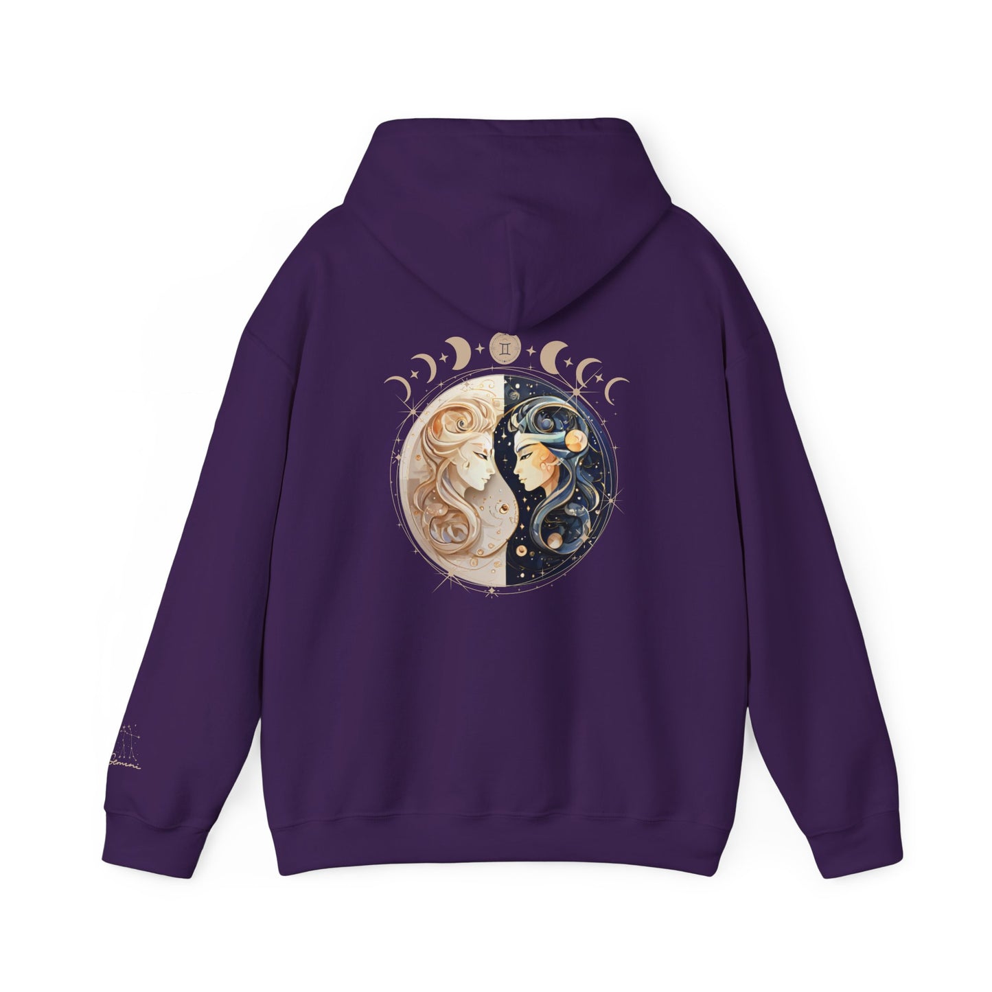 Gemini Hoodie – Moon Phases & Constellation Zodiac Pullover