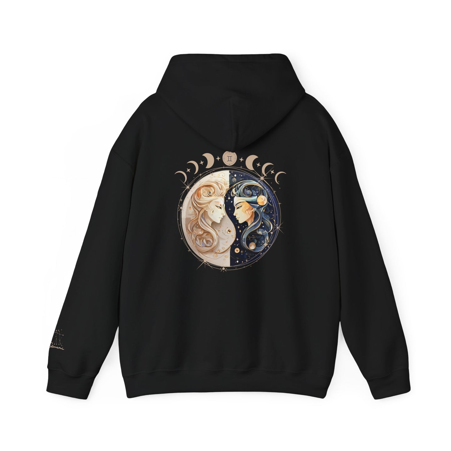 Gemini Hoodie – Moon Phases & Constellation Zodiac Pullover