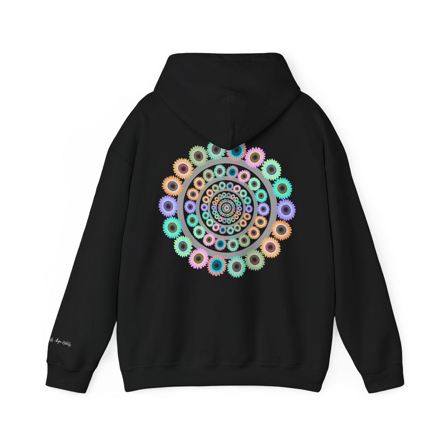Bloom Softly Mandala Hoodie with Empowering Quote