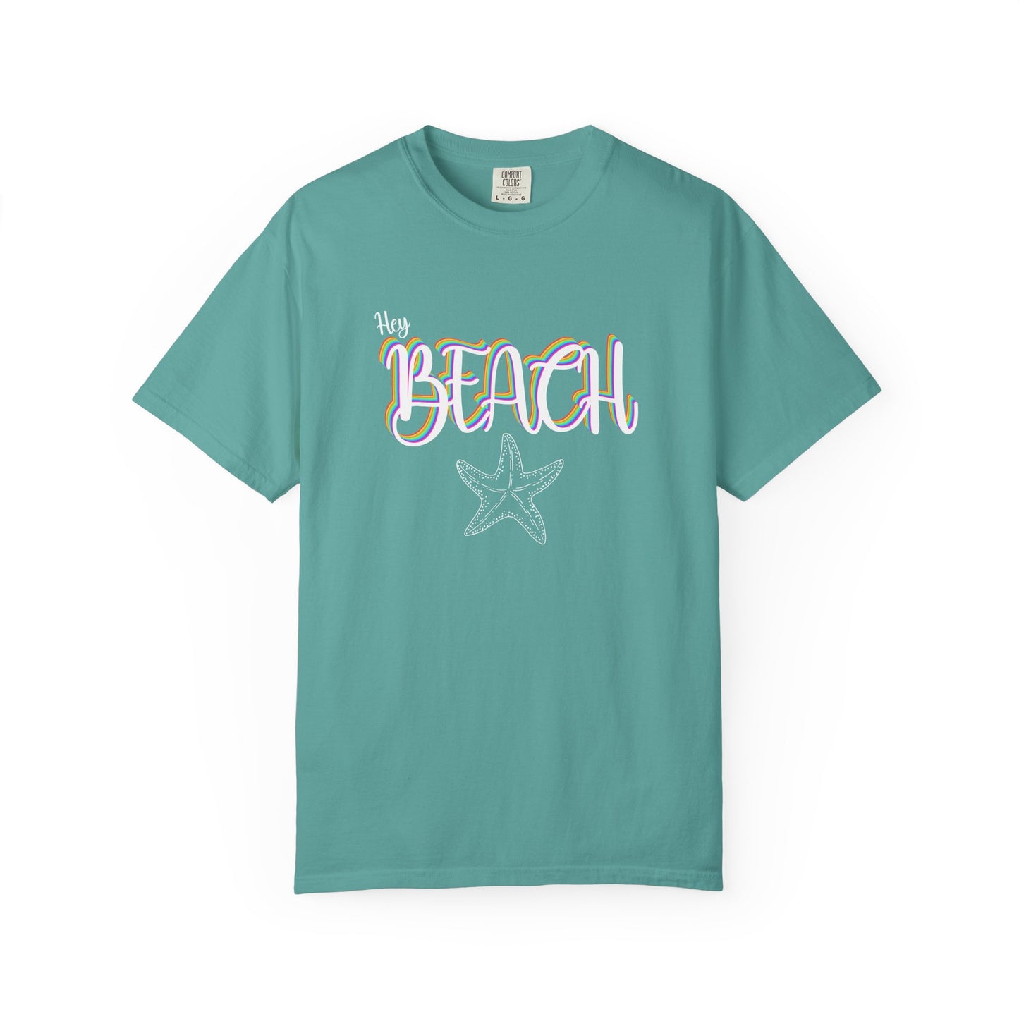 Hey Beach Shirt: Rainbow Summer Starfish Tee