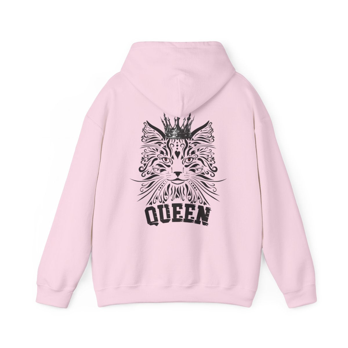 Queen Cat Hoodie with Mawjesty Text for Cat Lovers