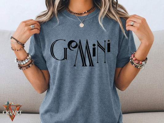 Gemini Zodiac Shirt: Comfort Colors Astrology Tee