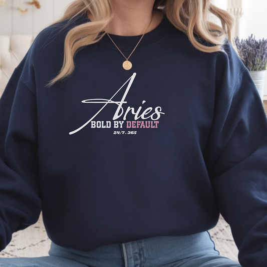 Aries Crewneck Sweatshirt: Bold by Default