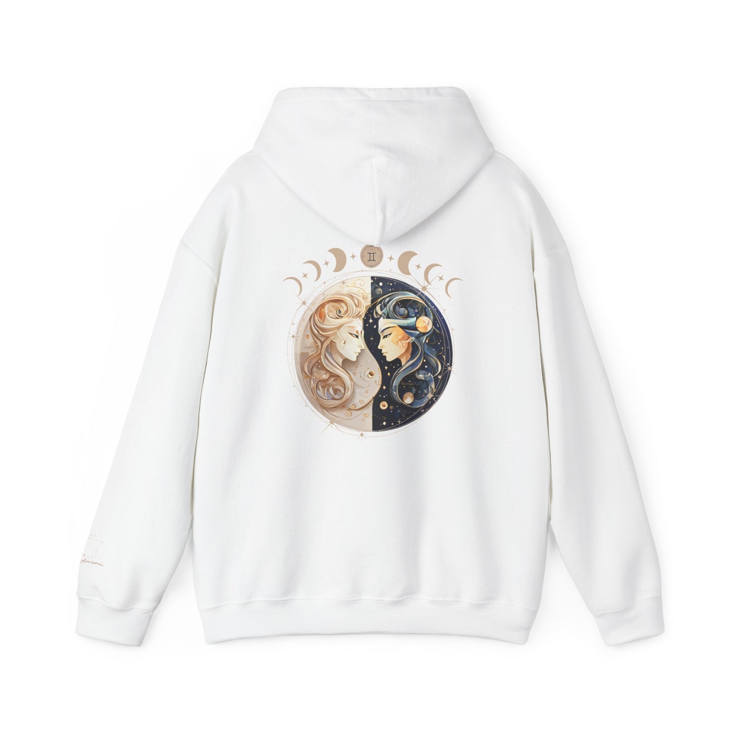 Gemini Hoodie – Moon Phases & Constellation Zodiac Pullover