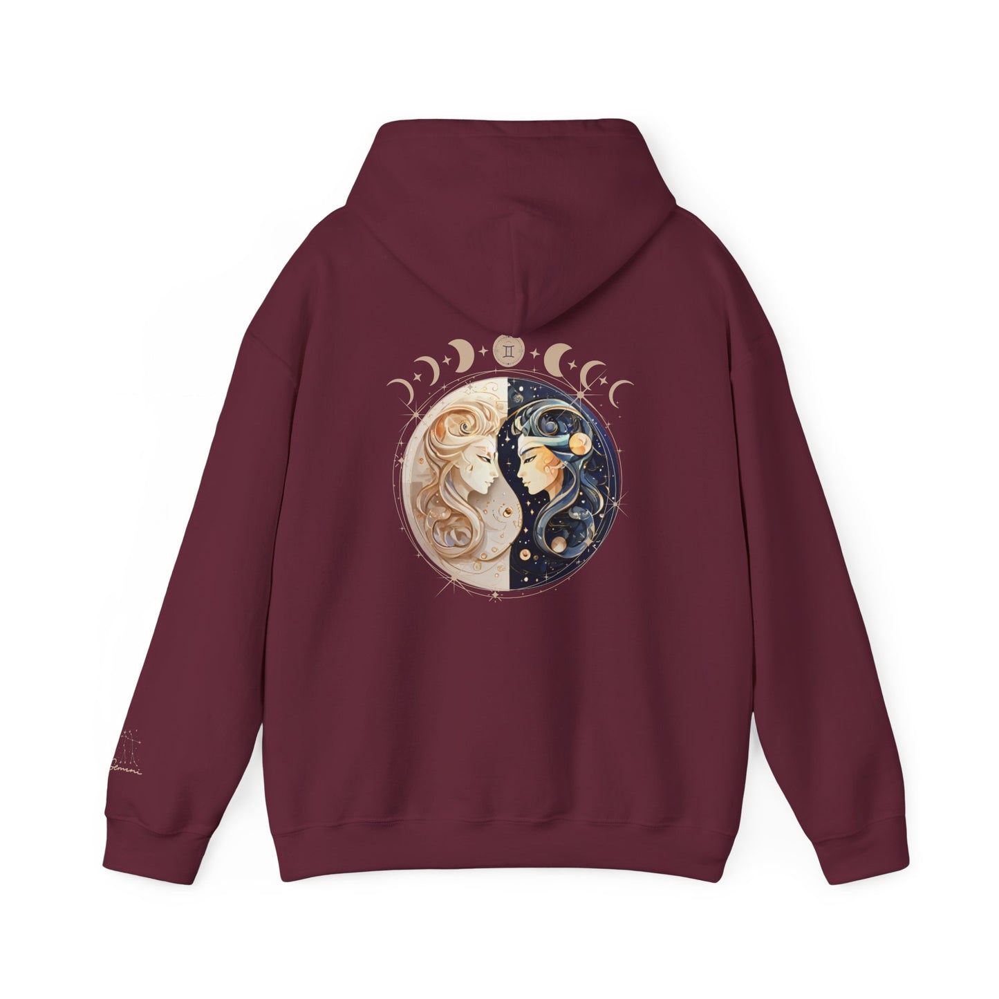 Gemini Hoodie – Moon Phases & Constellation Zodiac Pullover