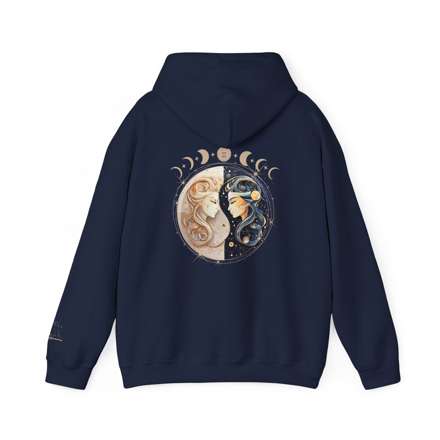 Gemini Hoodie – Moon Phases & Constellation Zodiac Pullover