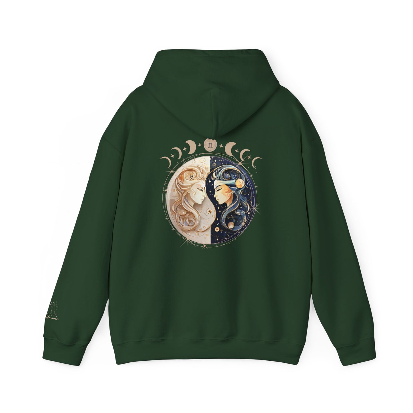 Gemini Hoodie – Moon Phases & Constellation Zodiac Pullover