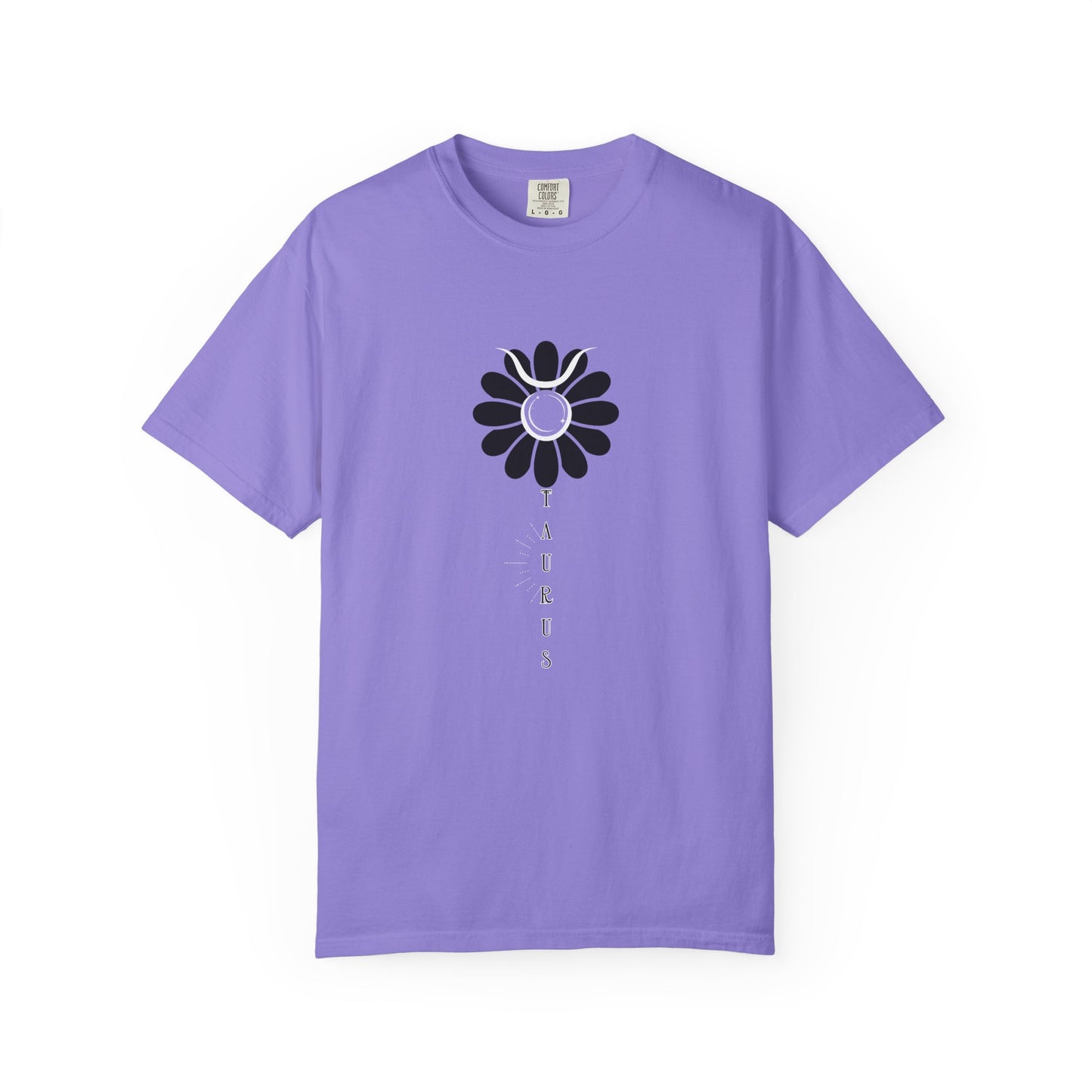 Taurus Flower Shirt: Comfort Colors Floral Tee