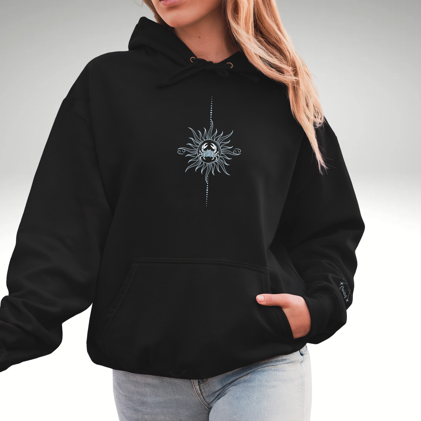 Cancer Zodiac Hoodie – Sun & Constellation Astrology Pullover