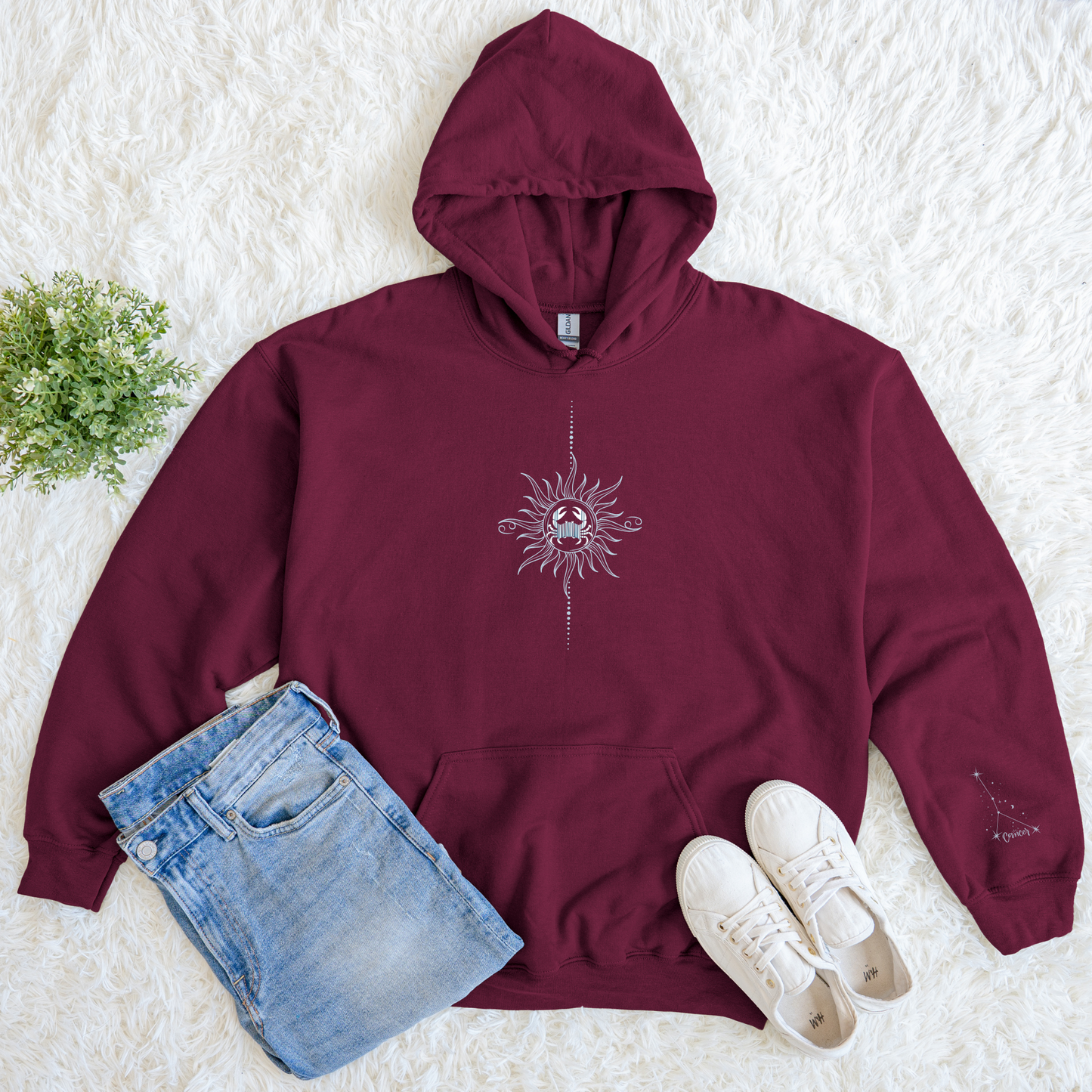Cancer Zodiac Hoodie – Sun & Constellation Astrology Pullover