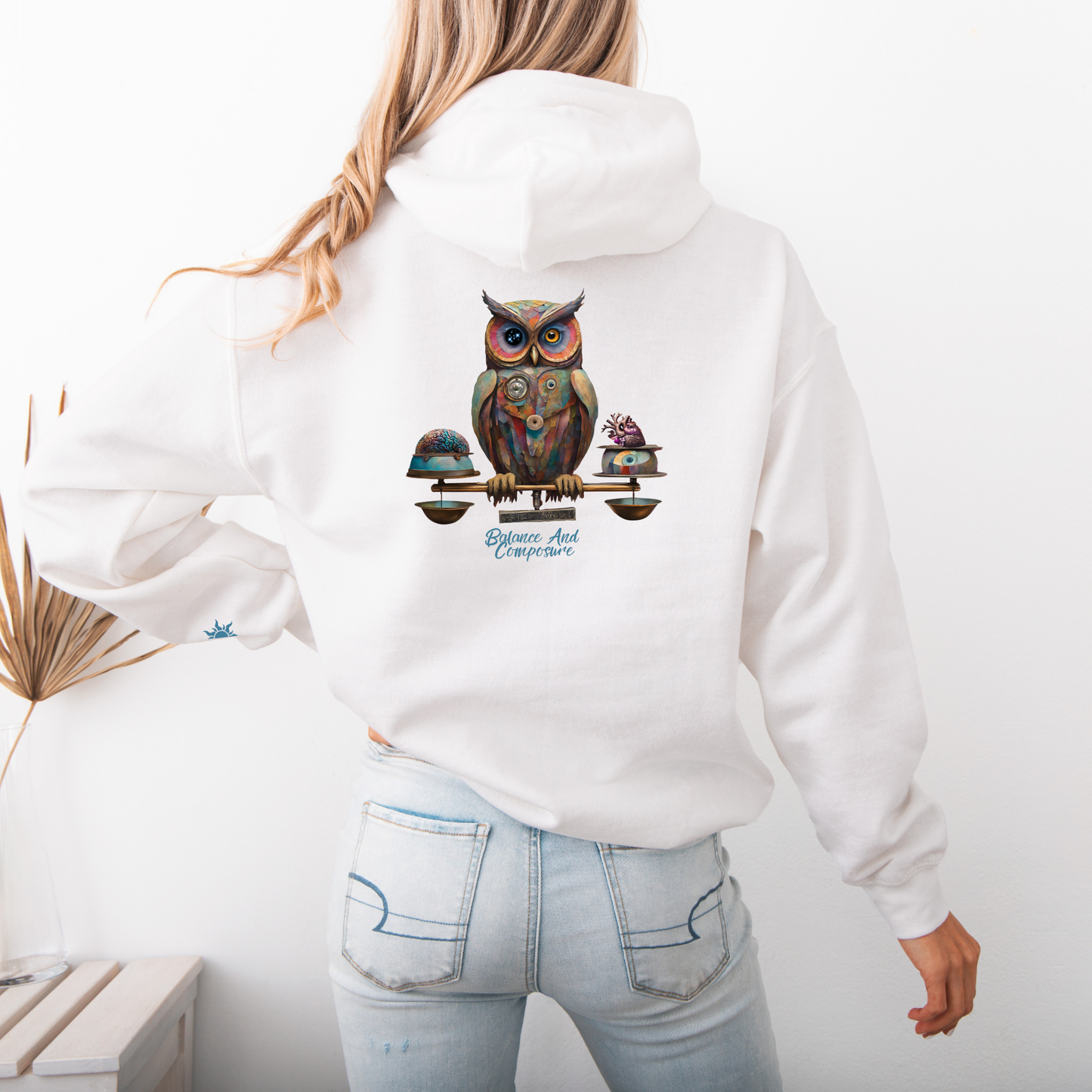 Libra Zodiac Hoodie β Balance and Composure Owl Design