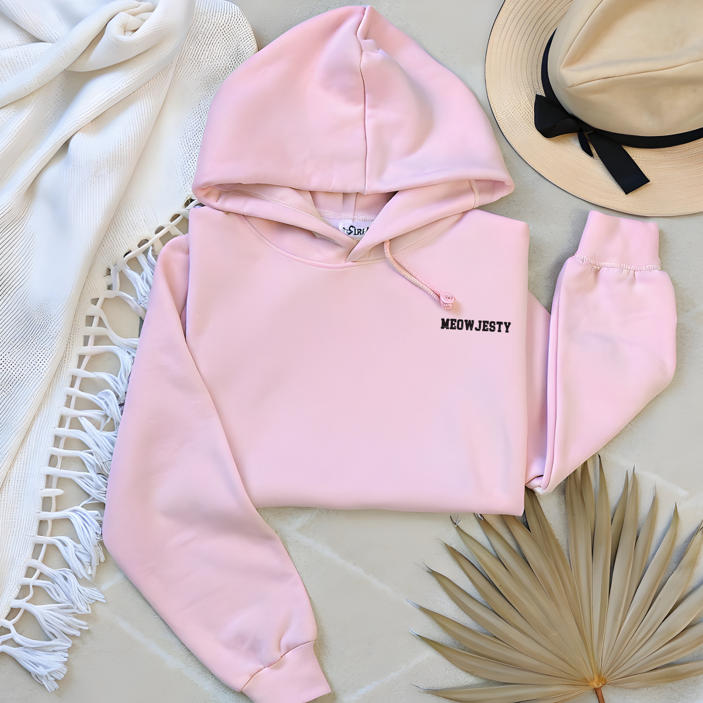 Queen Cat Hoodie with Mawjesty Text for Cat Lovers