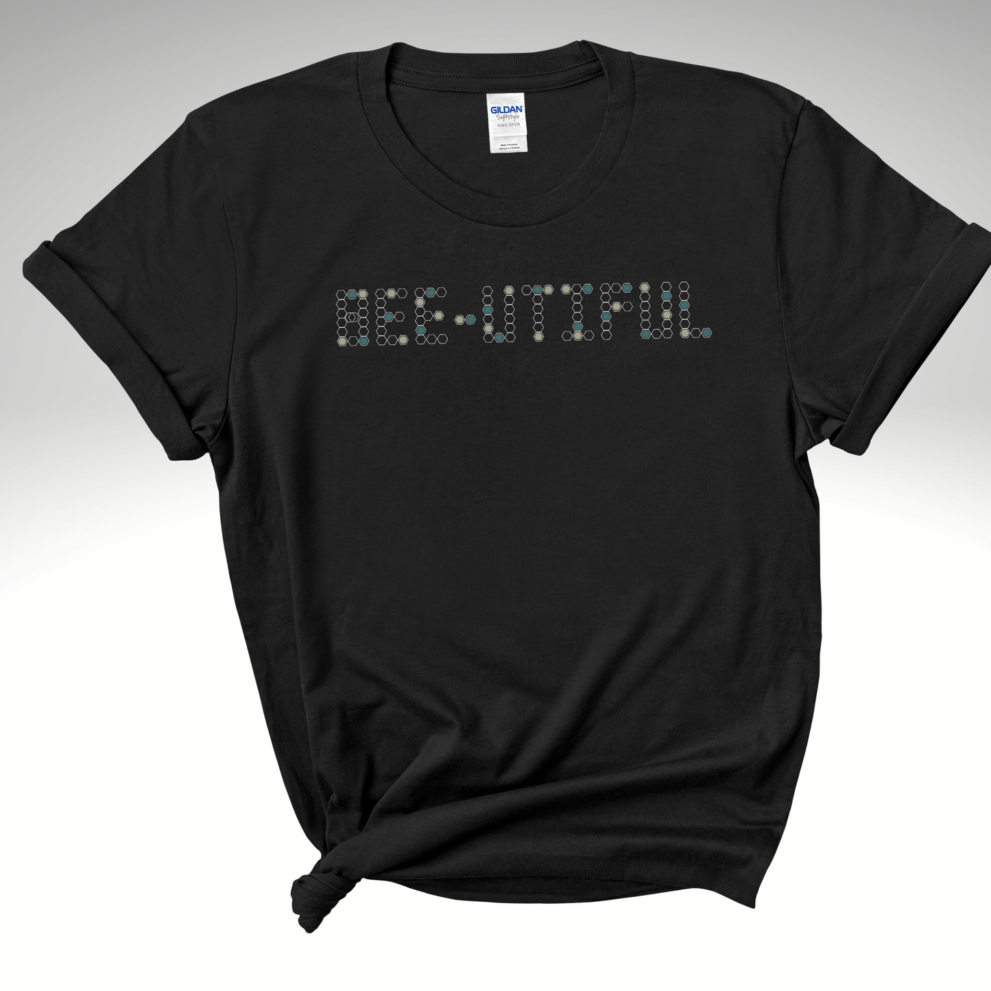 BEE-UTIFUL Honeycomb T-Shirt Letter – Punny Bee Lover