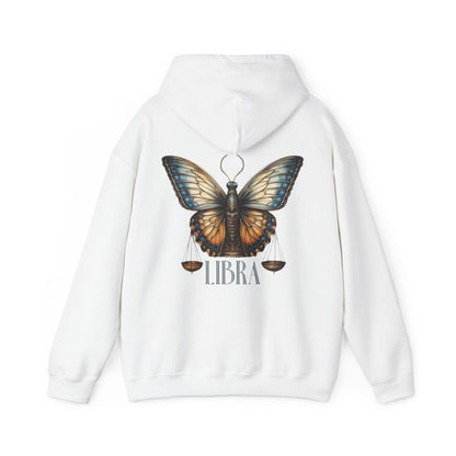 Libra Zodiac Hoodie: Butterfly Astrology Sweatshirt