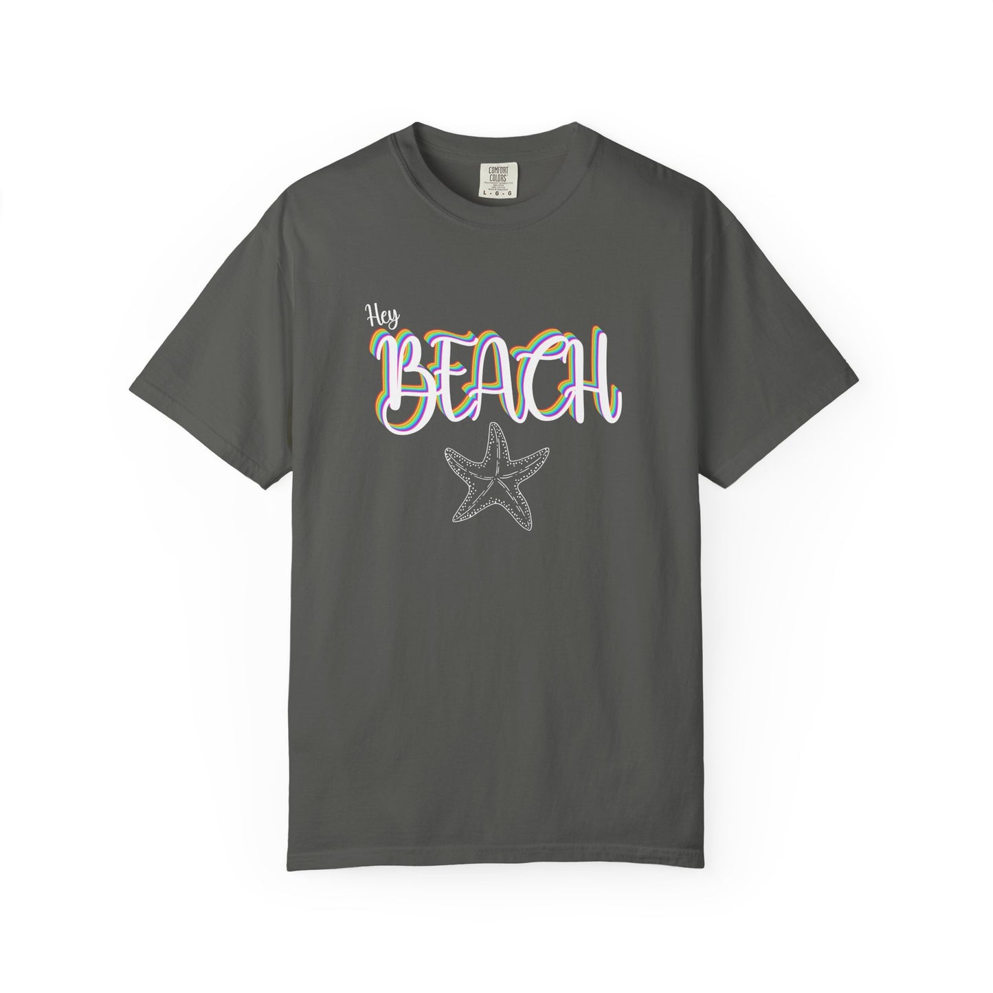 Hey Beach Shirt: Rainbow Summer Starfish Tee