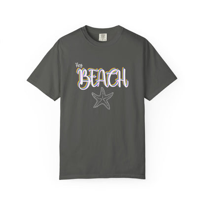 Hey Beach Shirt: Rainbow Summer Starfish Tee