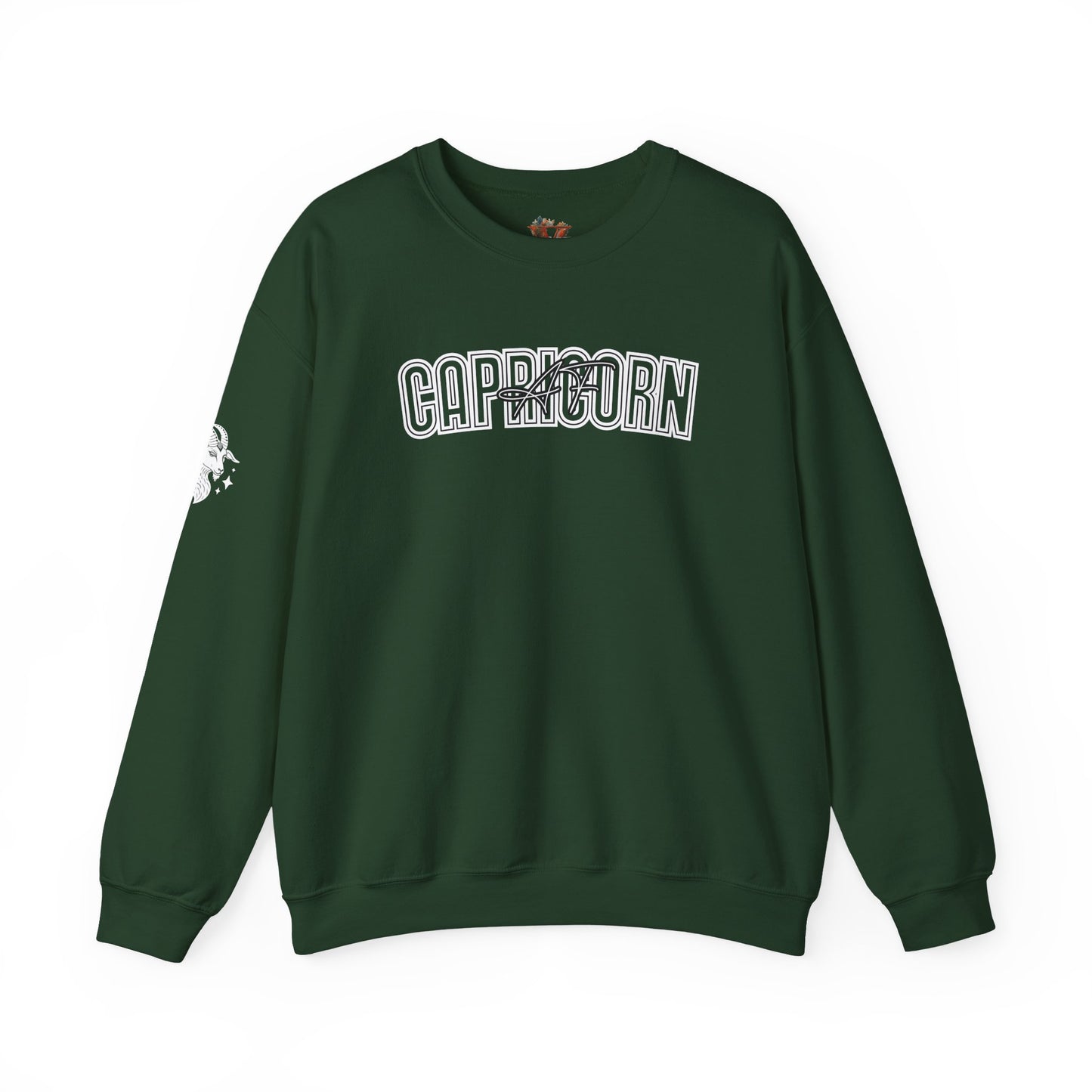 Capricorn Sweatshirt: Zodiac Crewneck with Sleeve Detail
