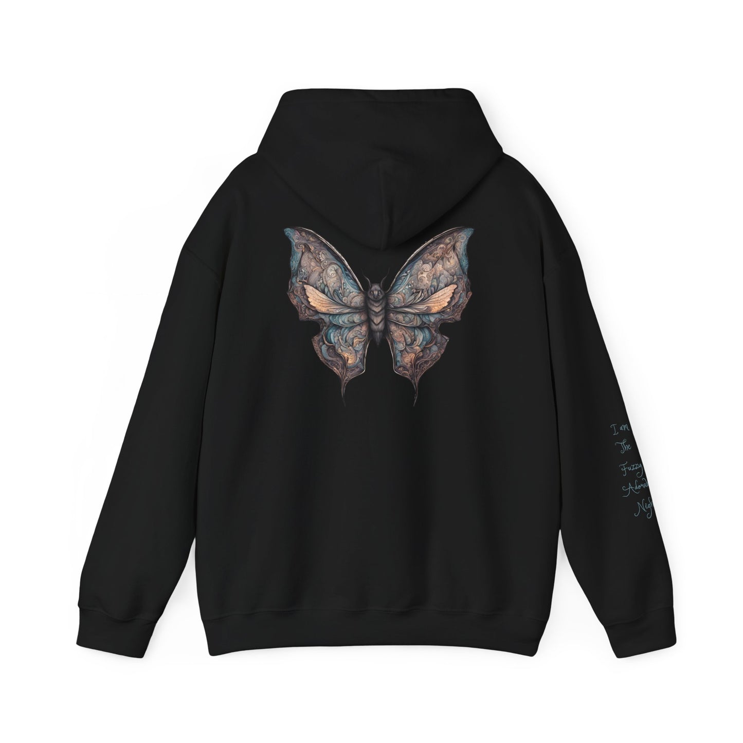 Bat With Butterfly Wings - Fuzzy Adorable Night Hoodie - Chilly Evenings - Vogart 