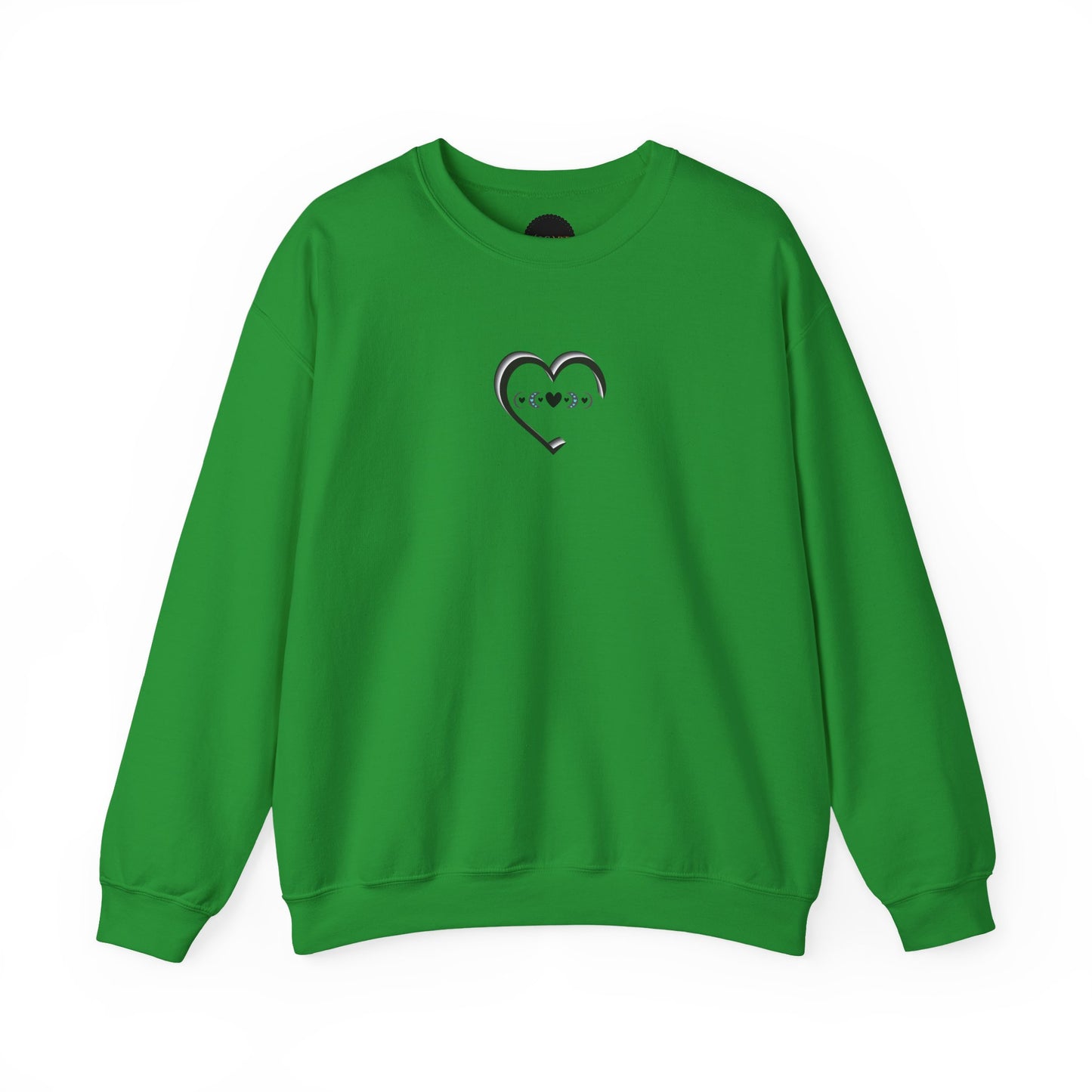 3D Moon Phase Heart Sweatshirt: Celestial Shirt