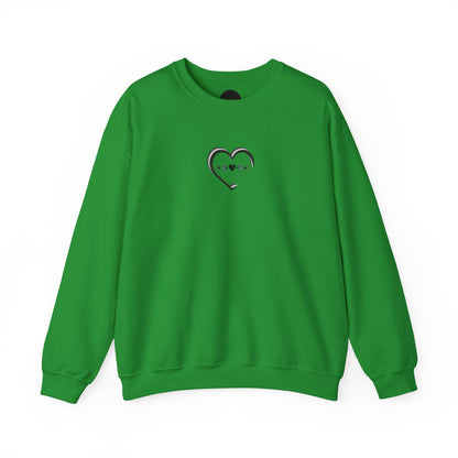3D Moon Phase Heart Sweatshirt: Celestial Shirt