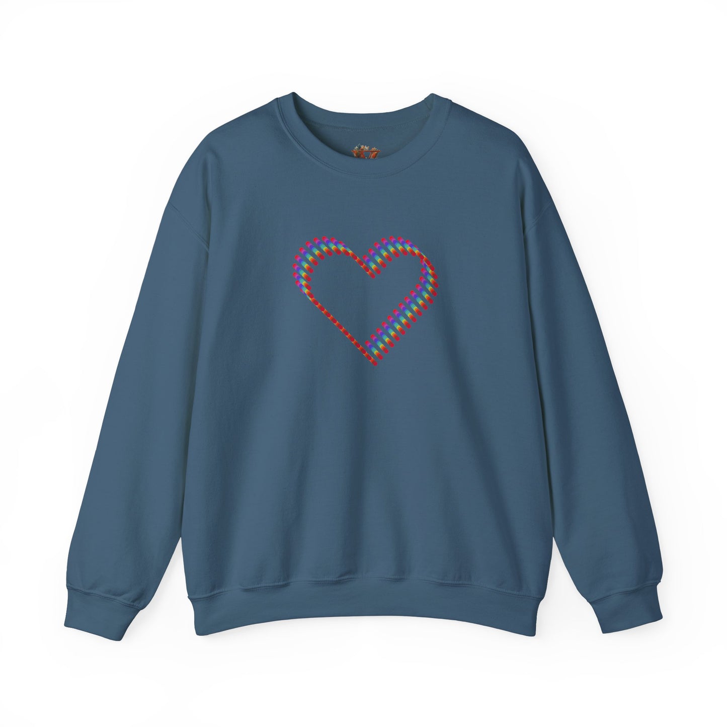 3D Colorful Heart Sweatshirt – Comfort and Artistry