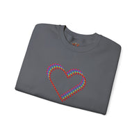 3D Colorful Heart Sweatshirt – Comfort and Artistry