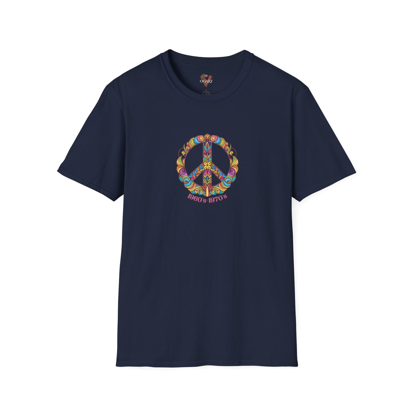 Retro Peace Graphic Tee: 60s 70s Hippie Style