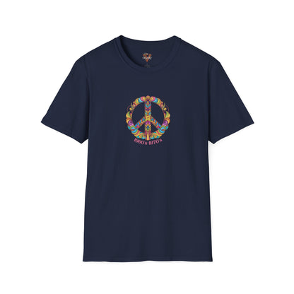 Retro Peace Graphic Tee: 60s 70s Hippie Style