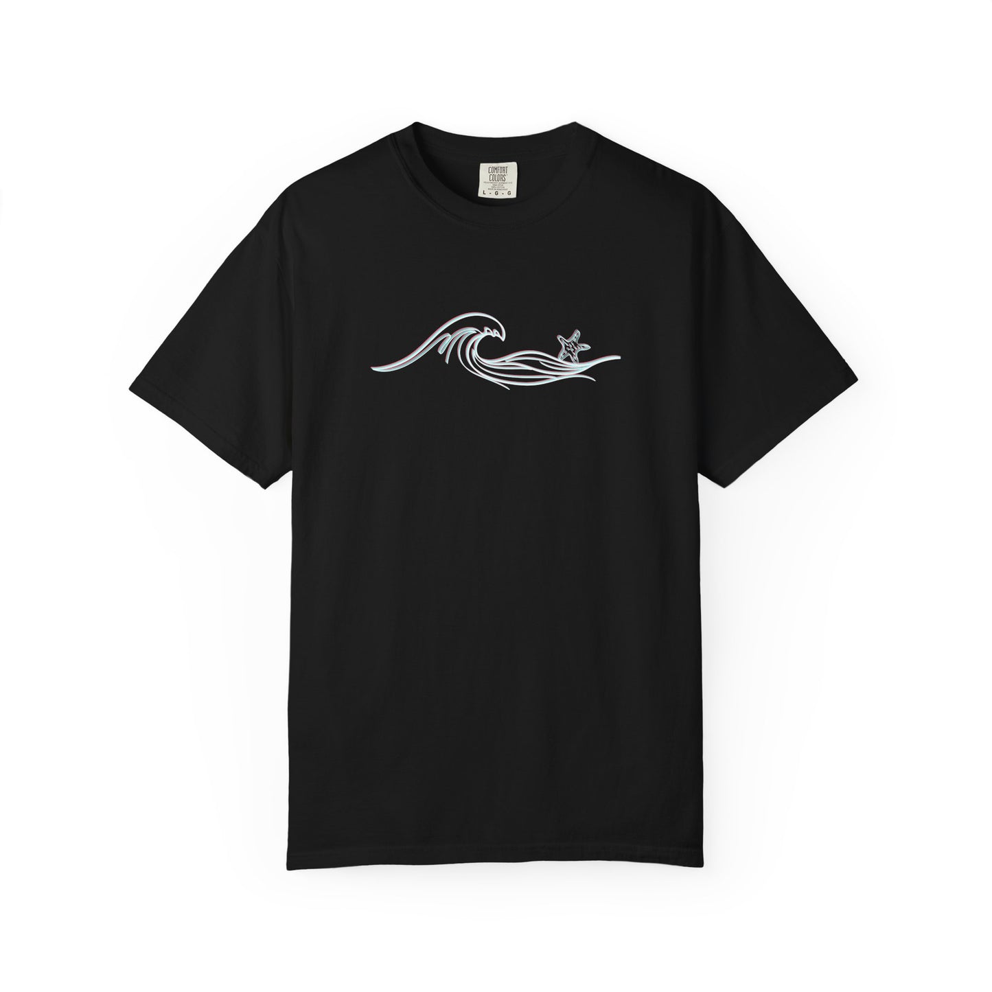 Wave Starfish T-Shirt: Comfort Colors Coastal Tee