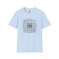 Color‑Pop Floral Grid – Floral Graphic Tee