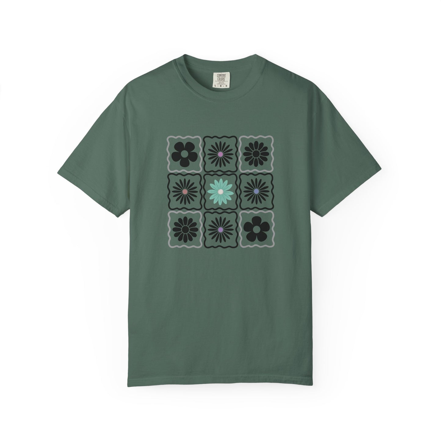 Trendy Boho Floral T-Shirt: Comfort Colors Summer Tee