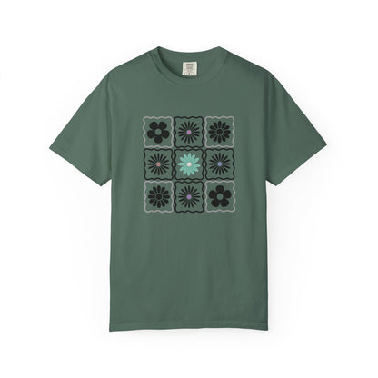 Trendy Boho Floral T-Shirt: Comfort Colors Summer Tee