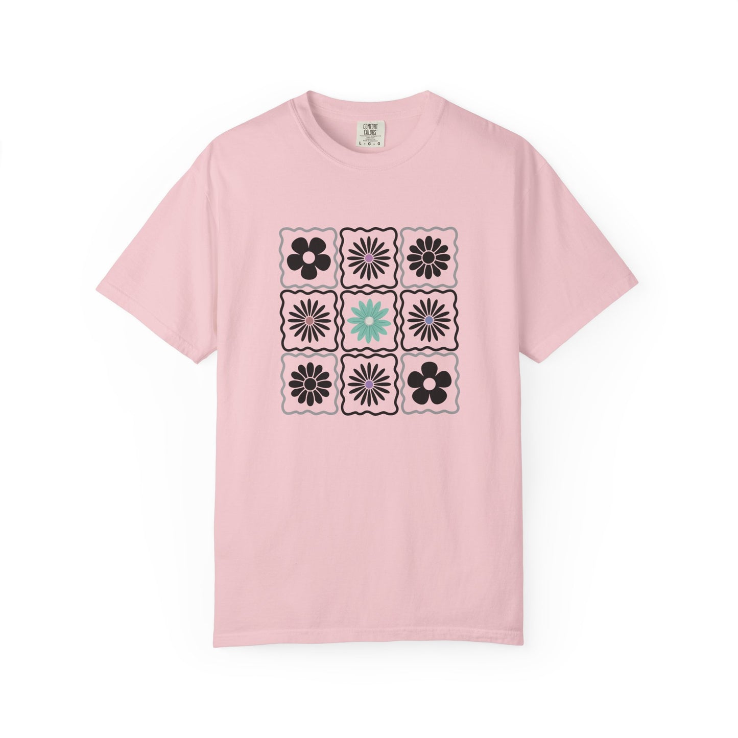 Trendy Boho Floral T-Shirt: Comfort Colors Summer Tee