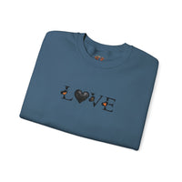 Love Black Heart Sweatshirt – Creativity and Comfort