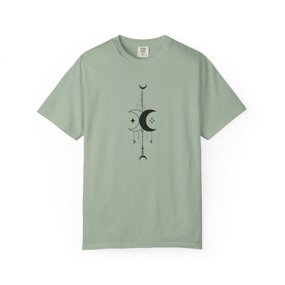 Gemini Celestial T-Shirt: Twin Moon Comfort Colors Tee