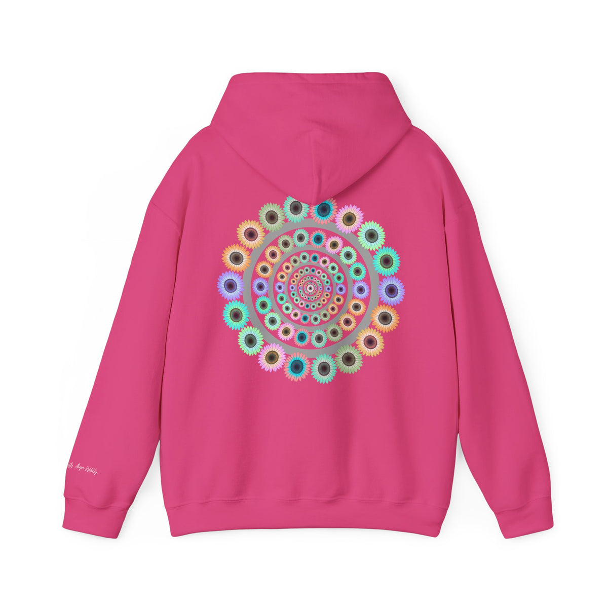 Bloom Softly Mandala Hoodie: Trippy Floral Festival Shirt