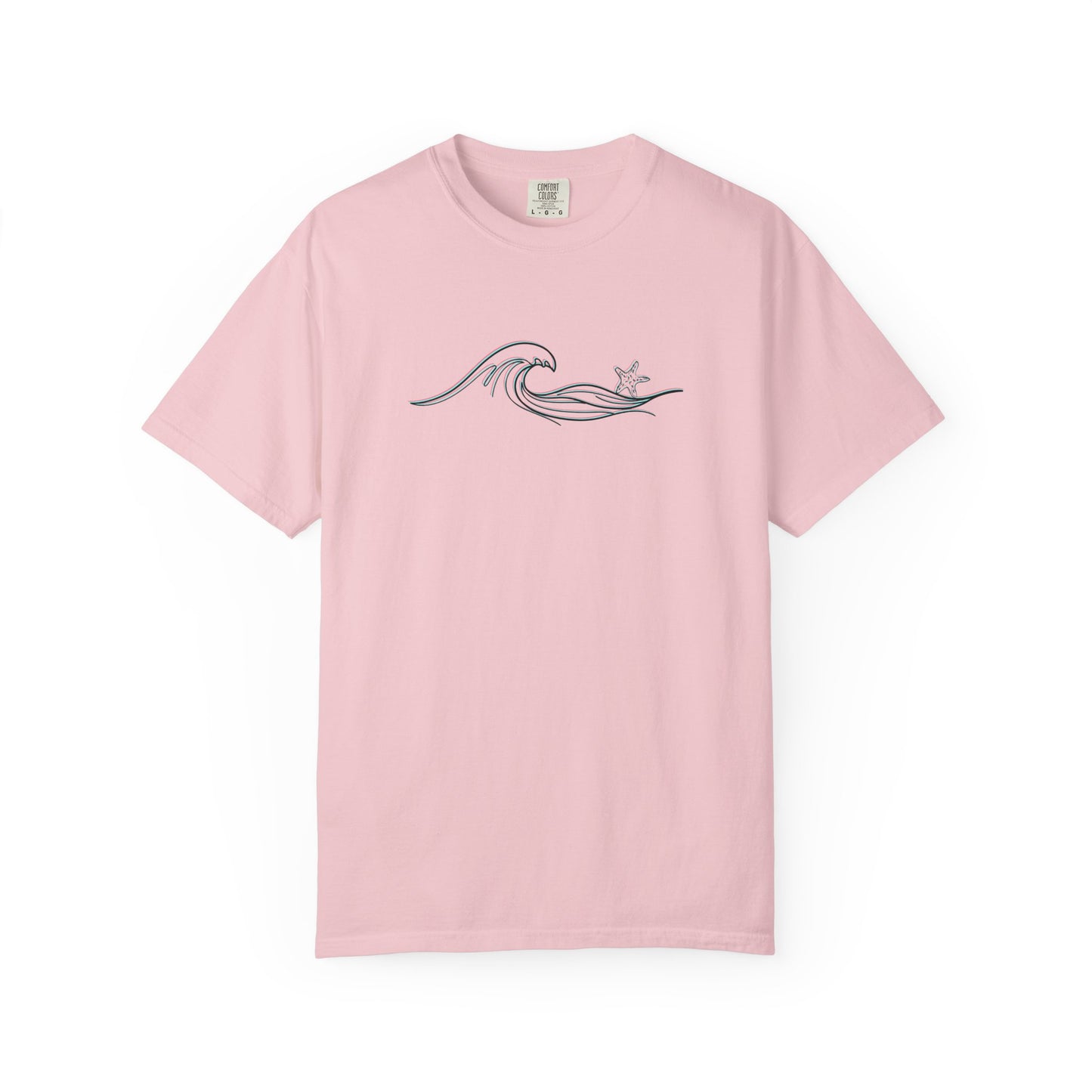 Wave Starfish T-Shirt: Comfort Colors Coastal Tee