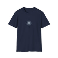 “Cancer Zodiac Tee – intricate sun astrology design on 100% cotton shirt”
