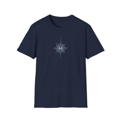 “Cancer Zodiac Tee – intricate sun astrology design on 100% cotton shirt”