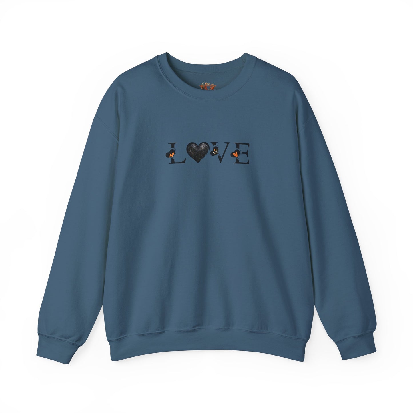 Love Black Heart Sweatshirt – Creativity and Comfort