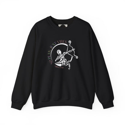 Sagittarius Zodiac Sweatshirt: No Plan Just Vibes