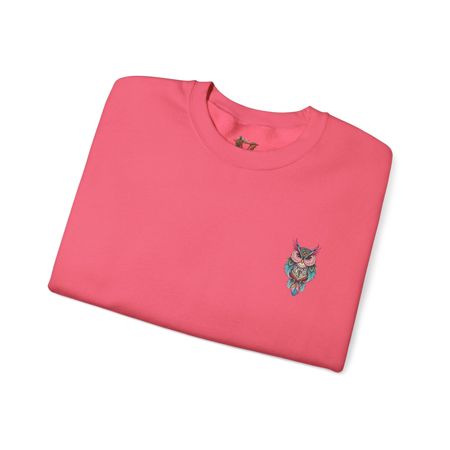 Grumpy Glow Owl Crewneck Sweatshirt - Soft And Warm