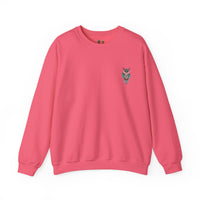 Grumpy Glow Owl Crewneck Sweatshirt - Soft And Warm