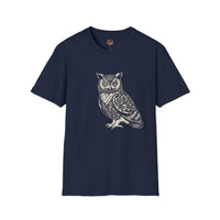 Floral Owl T-Shirt – Intricate Wisdom & Nature Design