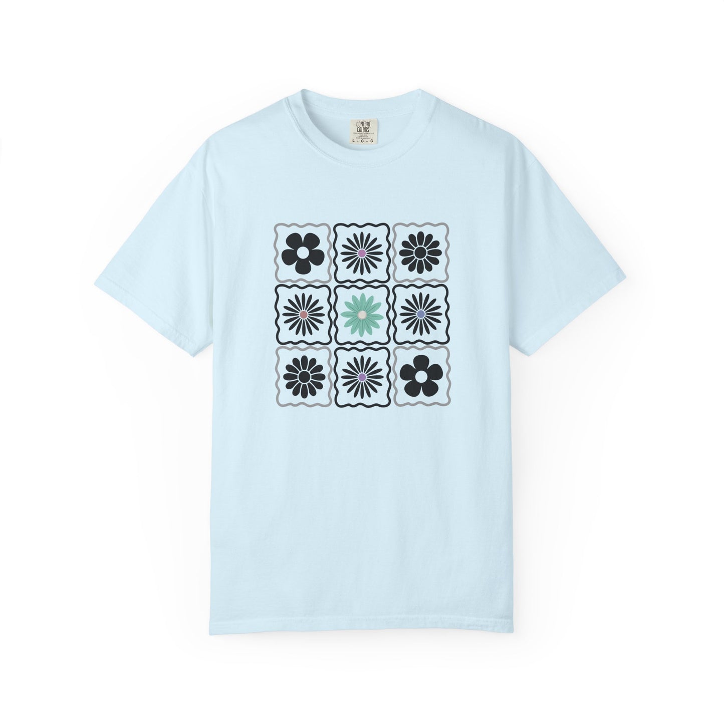 Trendy Boho Floral T-Shirt: Comfort Colors Summer Tee