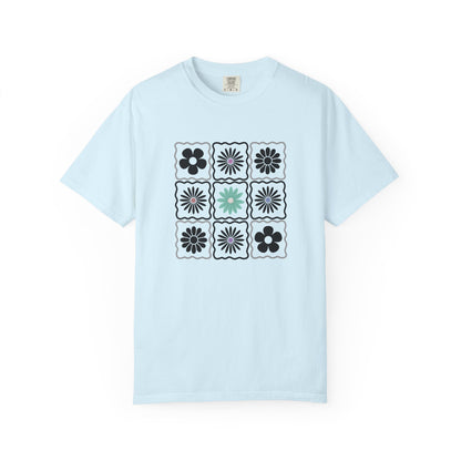 Trendy Boho Floral T-Shirt: Comfort Colors Summer Tee