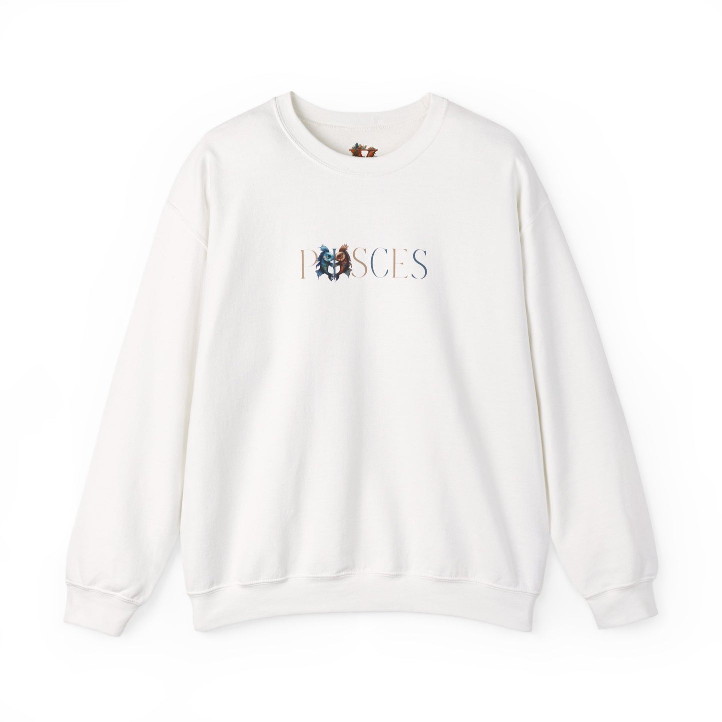 Classic Pisces Zodiac Sweatshirt – Blue & Beige