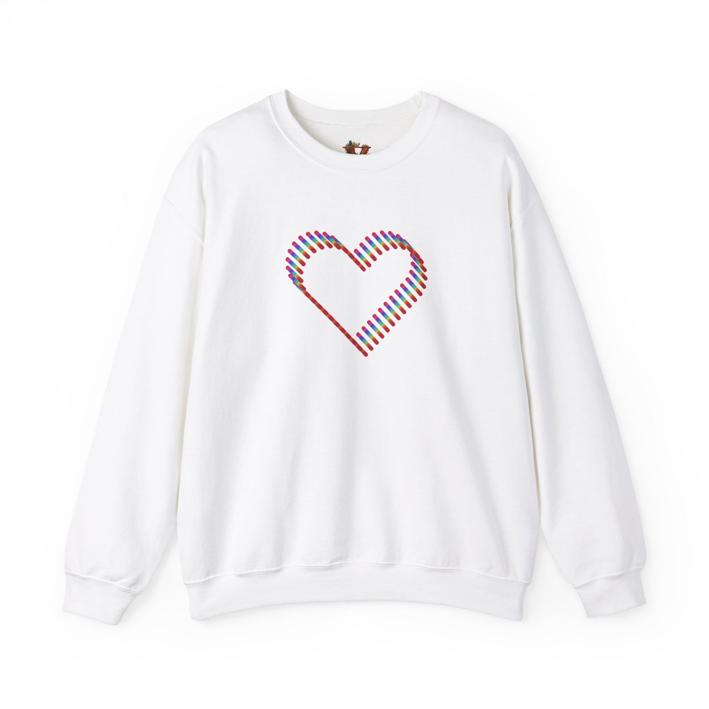 3D Colorful Heart Sweatshirt – Comfort and Artistry