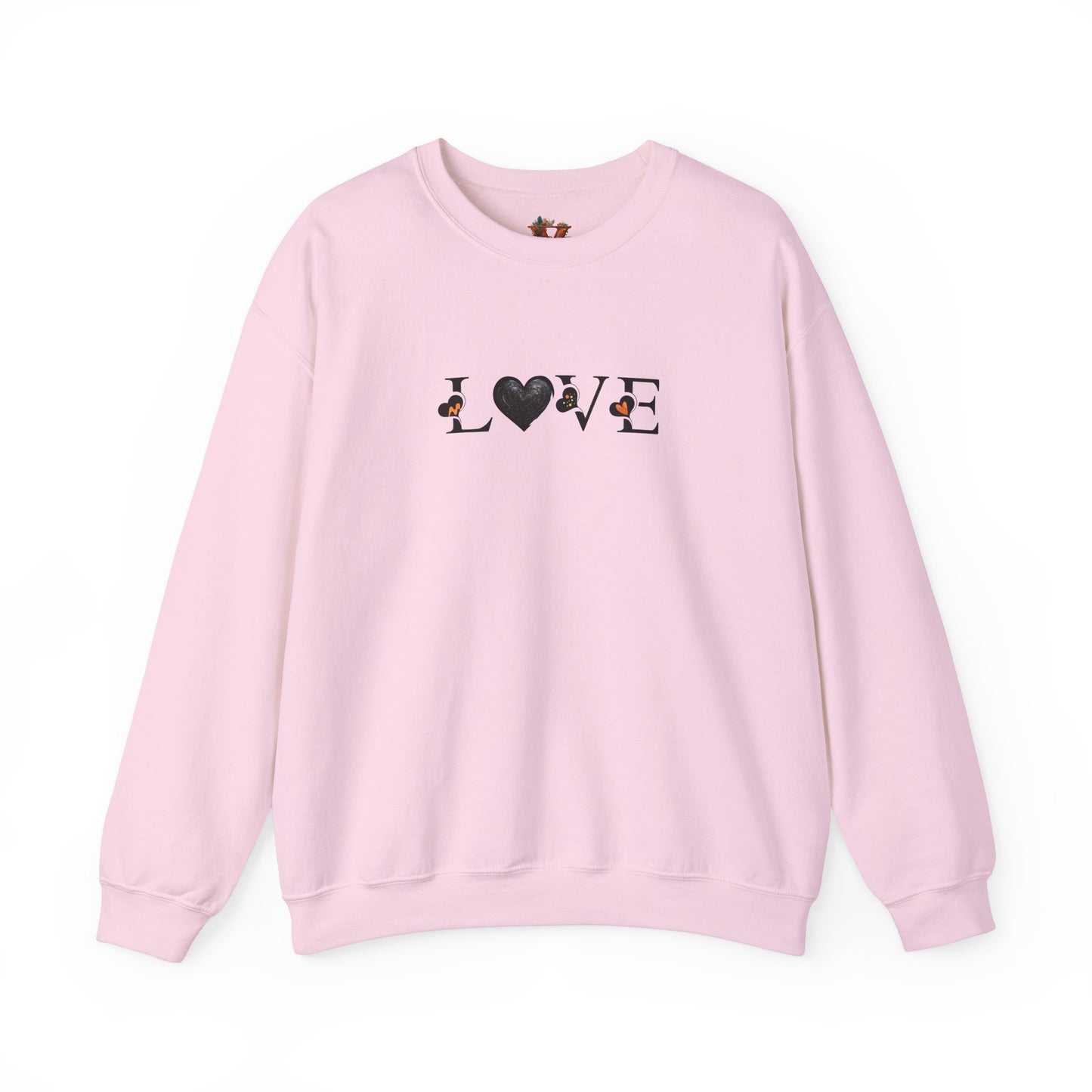 Love Black Heart Sweatshirt – Creativity and Comfort